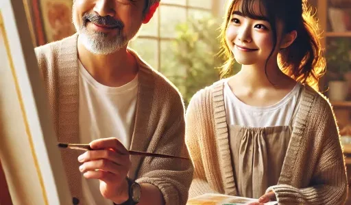 あさぎーにょの父親は元芸人の大西浩仁で離婚後の現在は画家生活